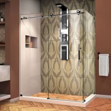 Enigma-X 76" High x 61" Wide x 34-1/2" Deep Sliding Frameless Shower Enclosure with Clear Glass