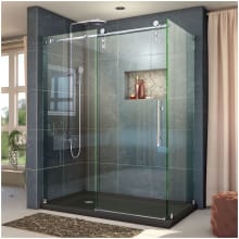 Enigma-Z 76" High x 61" Wide x 34-1/2" Deep Sliding Frameless Shower Enclosure with Clear Glass