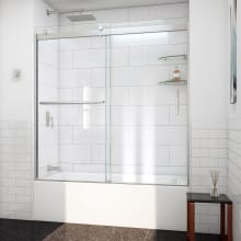 Sapphire-V 62" High x 60" Wide Bypass Semi Frameless Tub Door with Clear Glass