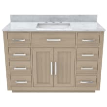 Dexterity 48" Free Standing Single Basin Vanity Set with Cabinet and Marble Vanity Top