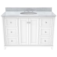 Formosa 48" Free Standing Single Basin Vanity Set with Cabinet and Marble Vanity Top