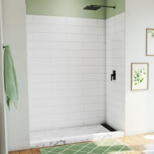 DreamStone 84" High x 62" Wide Acrylic Alcove Shower Wall Kit