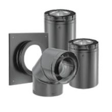 4" x 6-5/8" Inner Diameter - DirectVent Pro Direct Vent Pipe - Double Wall - Horizontal Termination Kit A