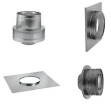 4" x 6-5/8" Inner Diameter - DirectVent Pro Direct Vent Pipe - Double Wall - Masonry Chimney Conversion Kit