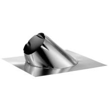 6" Inner Diameter - DuraPlus Class A Chimney Pipe - Roof Flashing for 0/12-6/12 Pitch