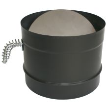 6" Inner Diameter - DuraBlack Stove Pipe - Single Wall - Damper