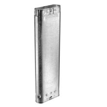 6" Inner Diameter - Type B Oval Gas Vent - Double Wall - 12" Pipe Length
