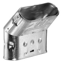 6" Inner Diameter - Type B Oval Gas Vent - Double Wall - 45 Degree Standard Elbow