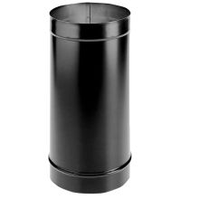 8" Inner Diameter - DuraBlack Stove Pipe - Single Wall - 12" Pipe Length
