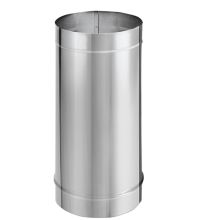 8" Inner Diameter - DuraBlack Stove Pipe - Single Wall - 48" Pipe Length