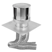 4" x 6-5/8" Inner Diameter - DirectVent Pro Direct Vent Pipe - Double Wall - Co-Linear Masonry Chimney Conversion Kit with Flex Pipe and High Wind Cap