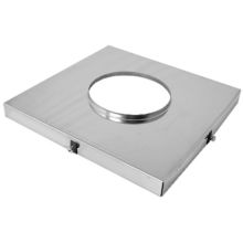 6" Inner Diameter - DuraFlex Pro Flexible Liner Chimney Pipe - Single Wall - 13" Square Top Plate
