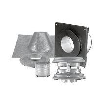 4" Inner Diameter - PelletVent Pro Type L Chimney Pipe - Double Wall - Vertical Flat Ceiling Kit