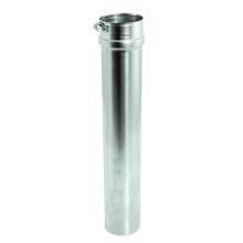 6" Inner Diameter - FasNSeal AL29-4C Special Gas Vent Pipe - Single Wall - 18" Adjustable Pipe Length