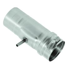 3" Inner Diameter - FasNSeal AL29-4C Special Gas Vent Pipe - Single Wall - Horizontal Drip Tee