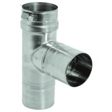 12" Inner Diameter - FasNSeal AL29-4C Special Gas Vent Pipe - Single Wall - Standard Tee