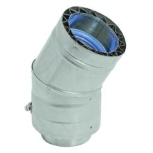 30 Degree Double Wall Elbow for 3 Inch Inner Diameter Vent Pipe From the FasNSeal Series
