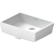 Vero 18-1/4" Rectangular Ceramic Undermount Bathroom Sink with Overflow