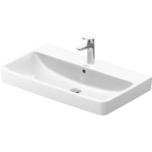 No.1 31-1/2" Rectangular Ceramic wall-mounted Bathroom Sink with Overflow