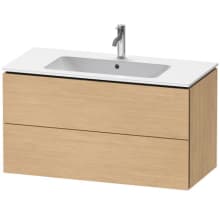 L-Cube 40" Single Wall Mounted Wood Vanity Cabinet Only - Less Vanity Top