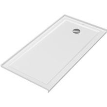 Architec 60" x 30" Shower Base with Single Threshold and 3-1/2" Right Drain