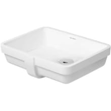 Vero 18-1/4" Rectangular Ceramic Undermount Bathroom Sink with Overflow