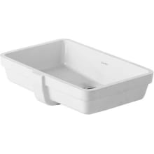 Vero 20-5/8" Rectangular Ceramic Undermount Bathroom Sink with Overflow