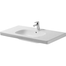 D-Code 42" Ceramic Vanity Top with 1 Faucet Hole