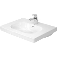 D-Code 26" Ceramic Vanity Top with 1 Faucet Hole