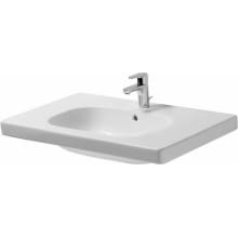 D-Code 34" Ceramic Vanity Top with 1 Faucet Hole