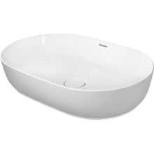 Luv 23-5/8" Oval Ceramic Vessel Bathroom Sink