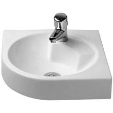 Architec 25" Specialty Ceramic Wall Mounted Bathroom Sink and 1 Faucet Hole