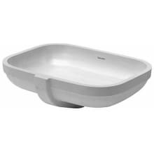 Happy D.2 18-7/8" Rectangular Ceramic Undermount Bathroom Sink with Overflow