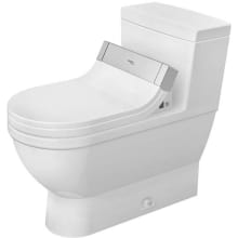 Starck 3 1.28 GPF One Piece Elongated Toilet with Left Hand Lever - Less Seat