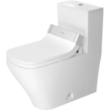 DuraStyle 0.92/1.32 GPF Dual Flush One Piece Elongated Toilet with Top Flush Button - Less Seat