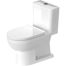 No. 1 0.92/1.32 GPF Dual Flush One Piece Elongated Chair Height Toilet with Top Flush Button - Less Seat