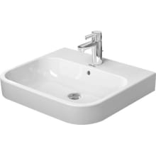 Happy D.2 24" Ceramic Vanity Top with 3 Faucet Holes
