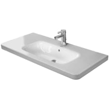 DuraStyle 40" Ceramic Vanity Top with 3 Faucet Holes