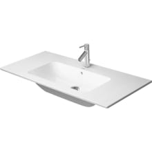 ME by Starck 41" Ceramic Vanity Top with 1 Faucet Hole