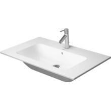 ME by Starck 33" Ceramic Vanity Top with 0 Faucet Holes