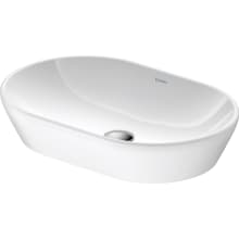 D-Neo 23-5/8" Oval Ceramic Pedestal Bathroom Sink