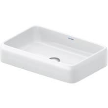 Qatego 23-5/8" Rectangular Ceramic Vessel Bathroom Sink