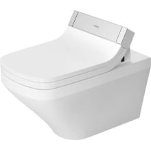 DuraStyle 0.8/1.6 GPF Dual Flush Wall Mounted One Piece Elongated Toilet with Wall Hand Lever - Less Seat