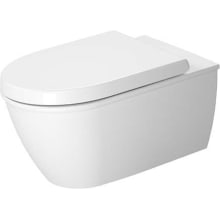 Darling New 0.8/1.6 GPF Dual Flush Wall Mounted One Piece Elongated Toilet with Wall Hand Lever - Less Seat