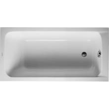 D-Code 59" Drop In Acrylic Soaking Tub with Reversible Drain and Overflow