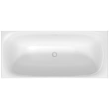 XViu 71" Free Standing Acrylic Soaking Tub with Center Drain and Overflow