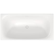 XViu 63" Free Standing Acrylic Soaking Tub with Center Drain and Overflow