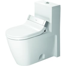 Starck 2 1.28 GPF One Piece Elongated Toilet with Push Button Flush - Bidet Seat Included