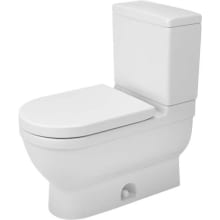 Starck 3 1.28 GPF Two Piece Elongated Toilet with Left Hand Lever - Less Seat