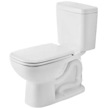 D-Code 1.28 GPF Two Piece Elongated Toilet with Left Hand Lever - Less Seat